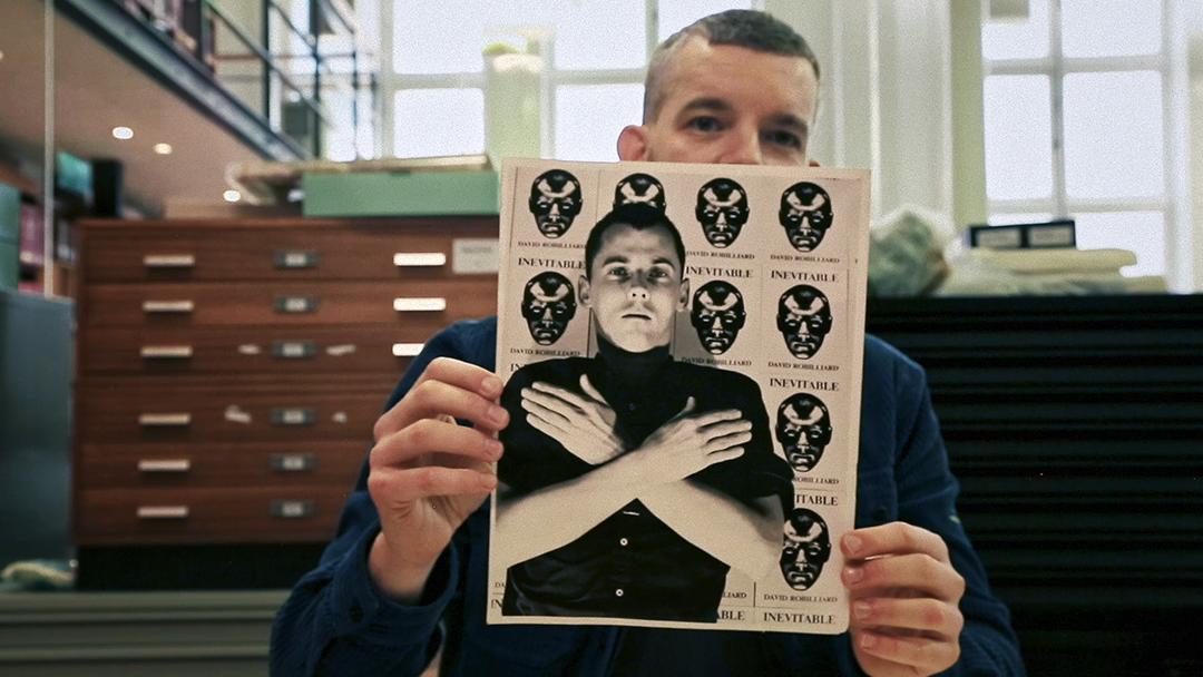 A poignant portrait of David Robilliard, capturing the essence of his artistic spirit.